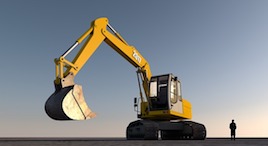 construction machinery for a construction project