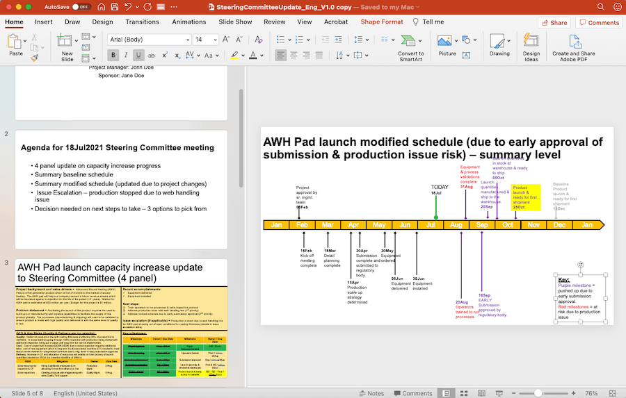 Image of Steering Committee Powerpoint Deck that can be downloaded here