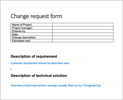 change request form