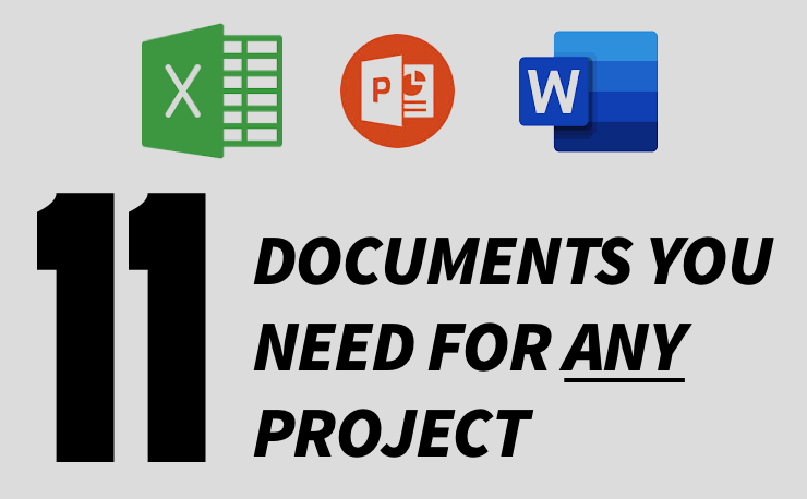 11 Project Documents you need in any project (image)