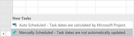 You can choose which scheduling mechanism MS Project should use.