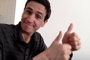 Picture of Adrian with thumbs up