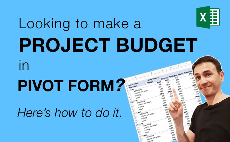 This article explains how to create a project budget in pivot form
