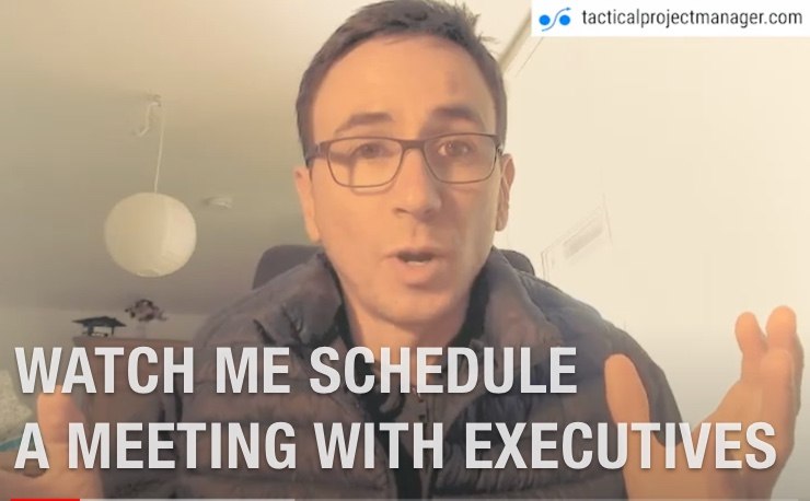 How to schedule a meeting with executives