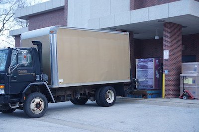 Unloading of truck