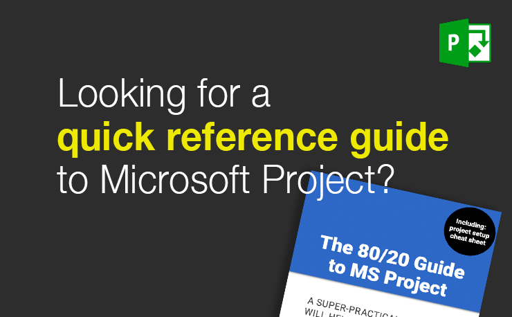 MS Project Quick Reference Guide (Featured image)
