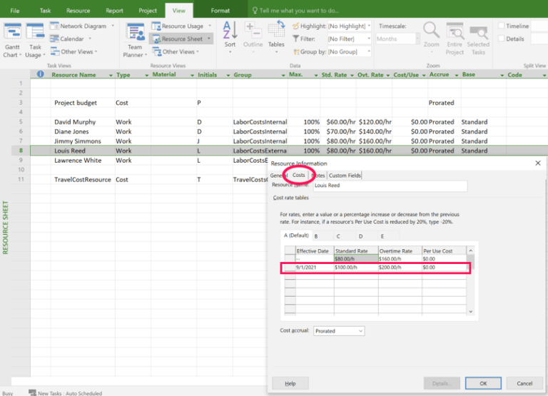 How can you handle rate increases in MS Project? – Tactical Project Manager