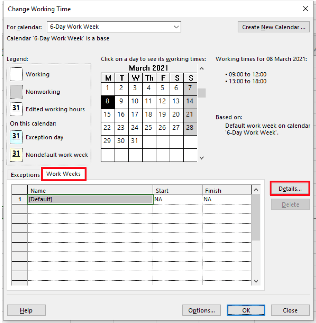 Let's Make Saturday A Working Day (in Microsoft Project)