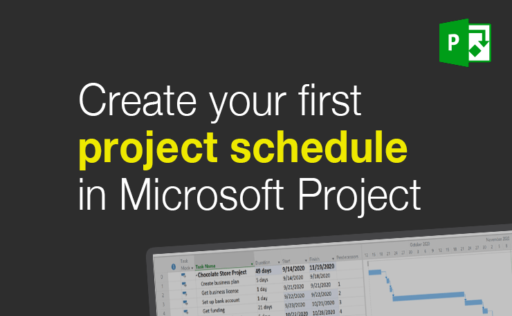 Microsoft Project Example: Creating a simple project plan from scratch