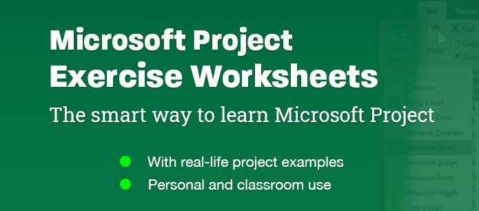 Here you can get Microsoft Project Exercise Sheets in PDF format