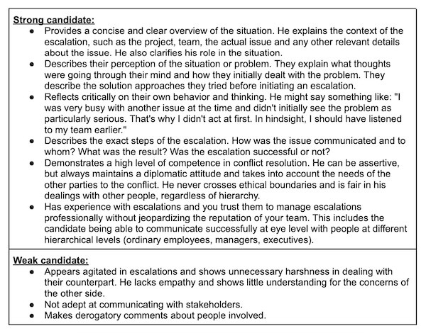 I have included detailed comments with each interview question to help you assess the project manager candidate's answers.